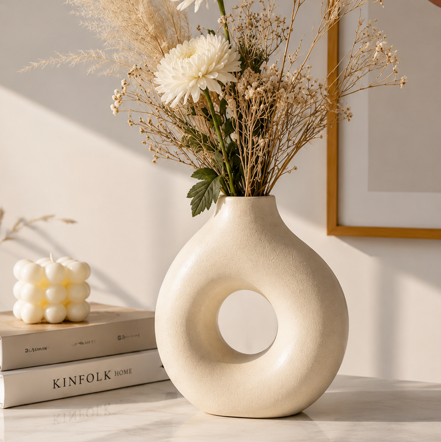Minimalist Ceramic Flower Vase