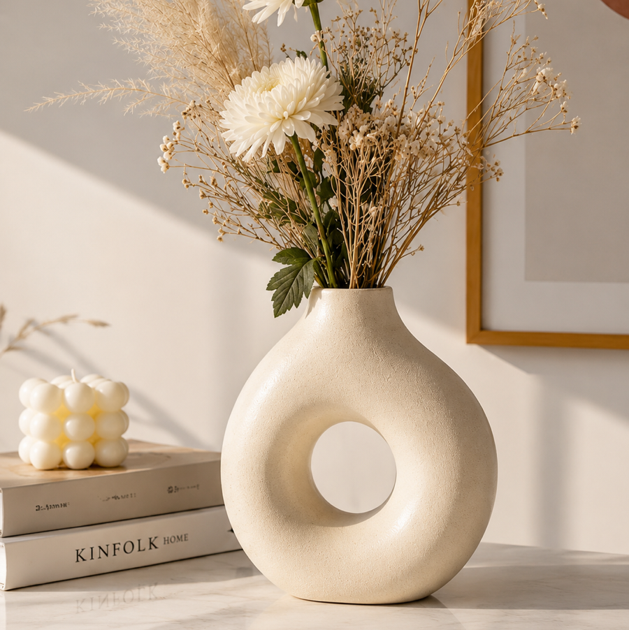 Minimalist Ceramic Flower Vase