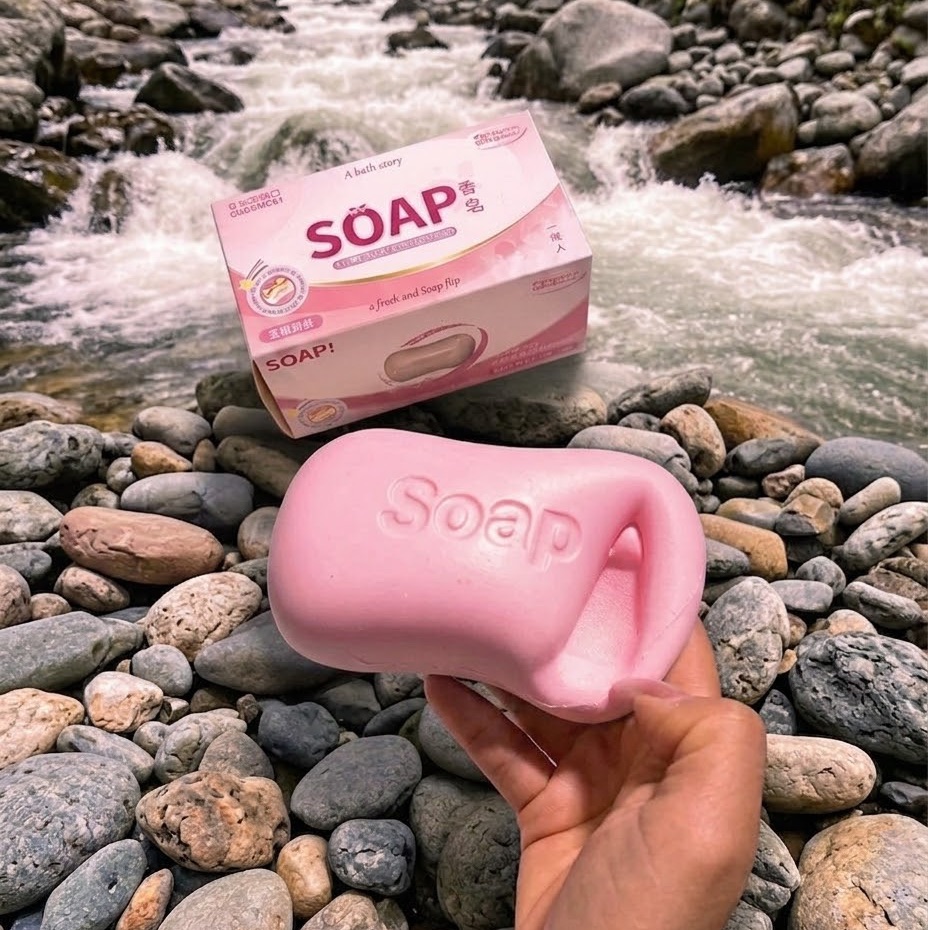 Pink soup squishy